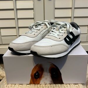 Hush Puppies Seventy8 Sneaker in White & Black, Size 8.5